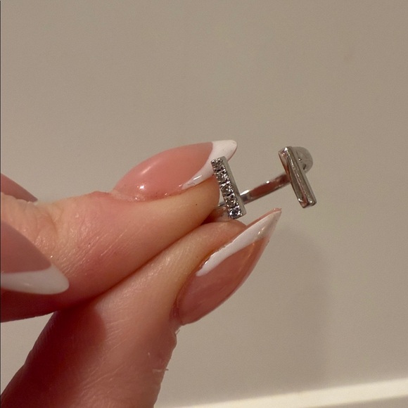 Aurate white gold diamond open line Ring fine jewelry 14k - Picture 7 of 7